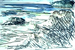 Montery B, Watercolor, 11" x 14"