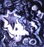 Stars II, Viscosity Etching, 9" x 11"