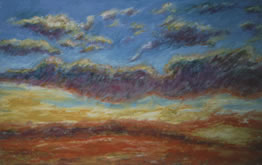 Sunset, Oil 36" x 60"